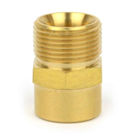 Interstate Pneumatics Pressure Washer M22 x 3/8 Inch FNPT Brass Adapter, 4000 PSI PW7151